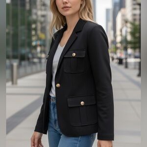 NWT New York & Co. Stretch Women's Size 8 Black Suit Jacket / Blazer